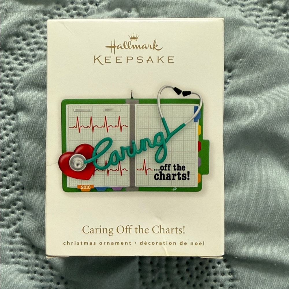 Hallmark Keepsake Caring Off the Charts Ornament - Green and Red